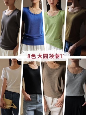 Женская футболка 2024 весна-лето изображение