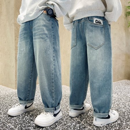 Детские джинсы 2024 весна-лето фотография