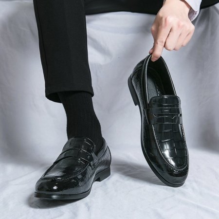 Летние мужские ботинки из искусственной кожи фото