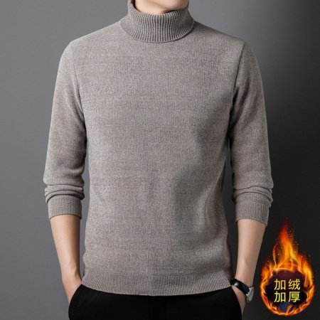 Толстовка с высоким воротником и утеплением для мужчин изображение