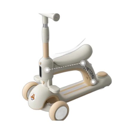 Детский трехколесный самокат изображение