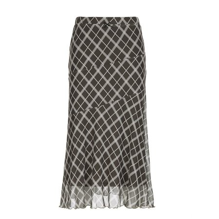 Винтажная юбка с принтом и плиссировкой фотография