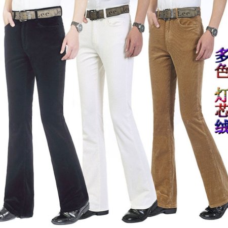 Мужские джинсы винтажного фасона из классического бархата фотография