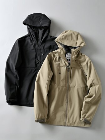 Мужская куртка с капюшоном и ветрозащитой фото