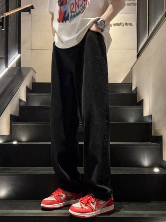 Мужские джинсы в стиле гангстеров изображение