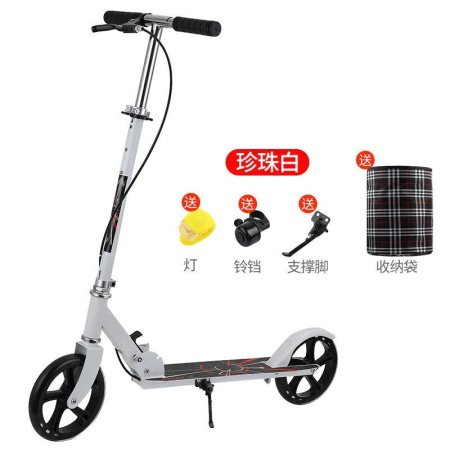 Детский самокат с большими колесами изображение