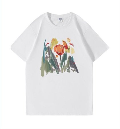 Женская футболка из чистого хлопка изображение