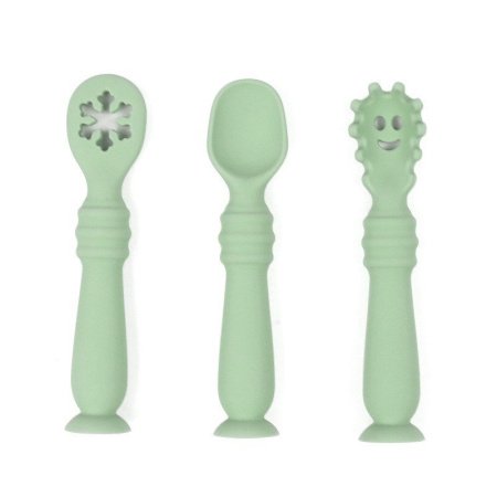 Детский набор посуды из силикона фото