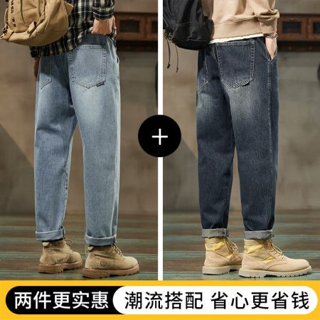 Мужские джинсы прямого кроя с утеплением фото