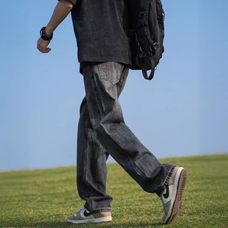 Мужские джинсы в стиле Гонконга фото