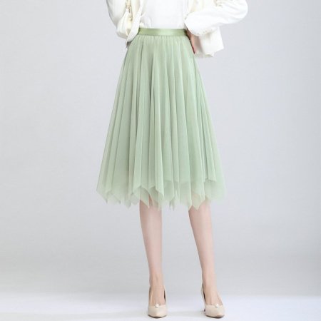 Юбка полуприлегающего силуэта с высокой талией фото