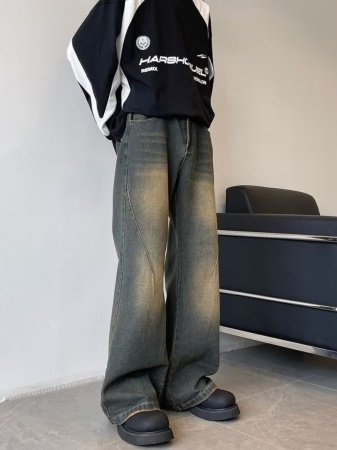 Мужские джинсы в стиле ретро фото