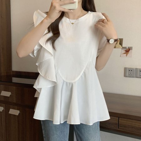 Женская футболка с коротким рукавом 2024 лето фотография