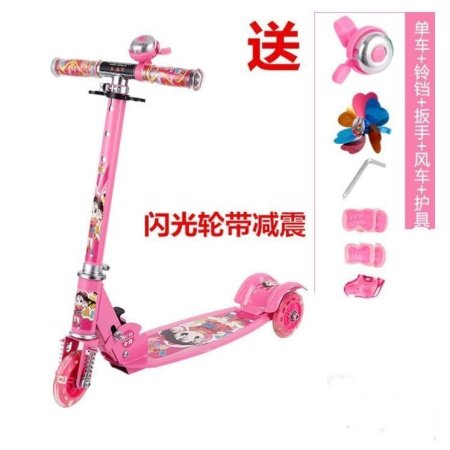 Детский трехколесный самокат фотография