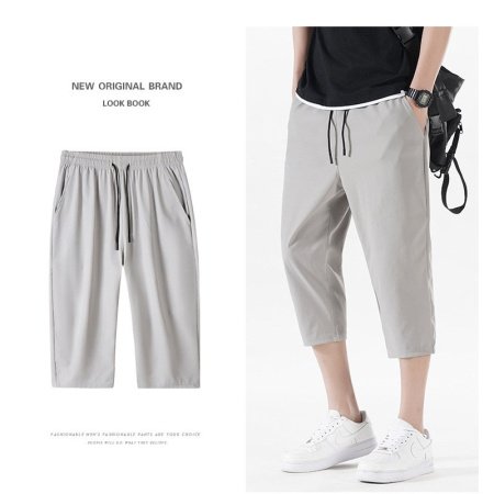 Мужские летние брюки из легкого льняного материала фотография