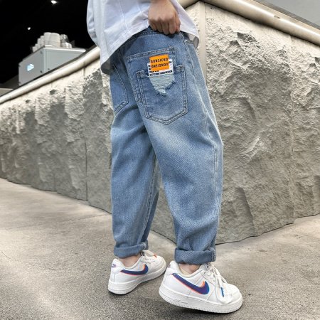 Детские джинсы 2024 весна-лето фотография