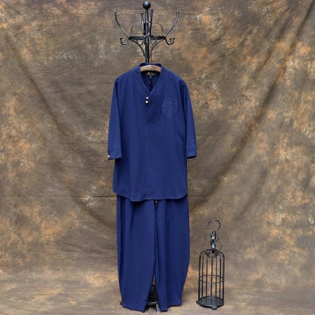 Китайский мужской костюм в стиле Чан с элементами древней китайской одежды фото