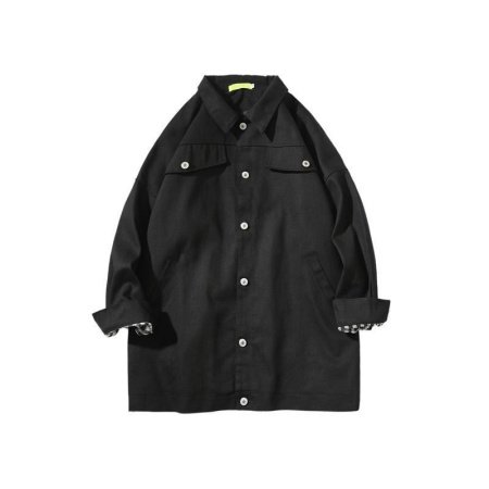 Весенне-осенняя мужская куртка в стиле ретро с крупным рисунком фотография