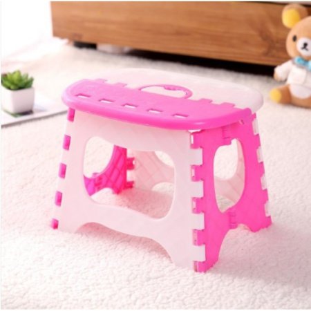 Складной пластиковый табурет для ванной комнаты и детей изображение