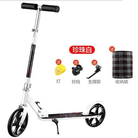 Детский самокат с большими колесами изображение