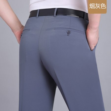 Летние мужские брюки из шелкового сурепа для делового стиля фотография