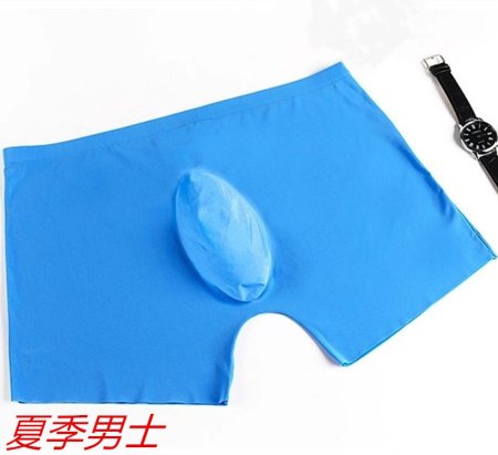 Мужские трусы боксеры из ледяной шелковистой ткани изображение