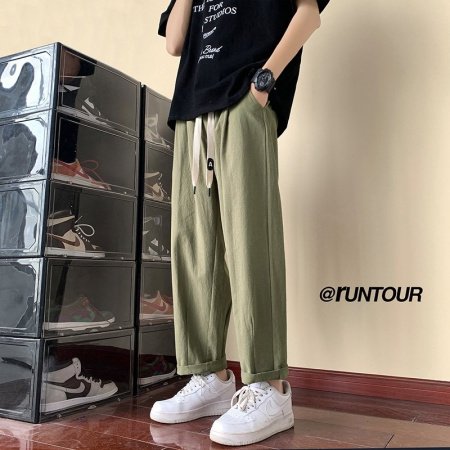 Мужские джинсы 2023 новой моды джинсы в стиле кэжуал с девятью дюймовыми брюками для мужчин фото