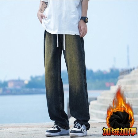 NASA мужские джинсы весна-осень 2024 фото