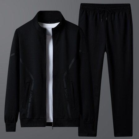 Мужской спортивный костюм с хлопковой толстовкой изображение