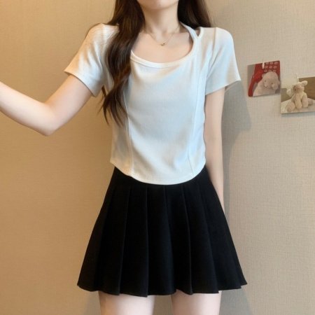 Футболка с коротким рукавом 2024 лето женская фото