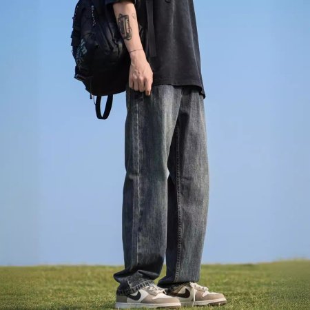 Мужские джинсы в стиле Гонконга фото