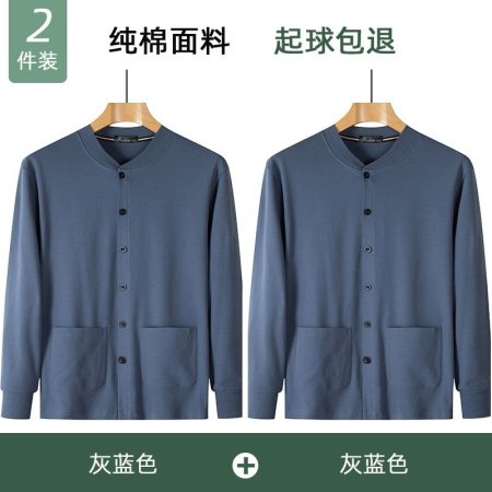 Мужская хлопковая футболка с длинным рукавом для пожилых фотография