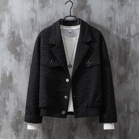 Мужская куртка в стиле панк для осенне-зимнего сезона фото