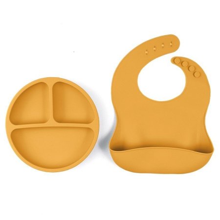 Детский набор посуды из силикона фото