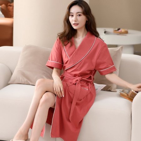 Мужской халат для сна и ванной комнаты из модального хлопка фотография