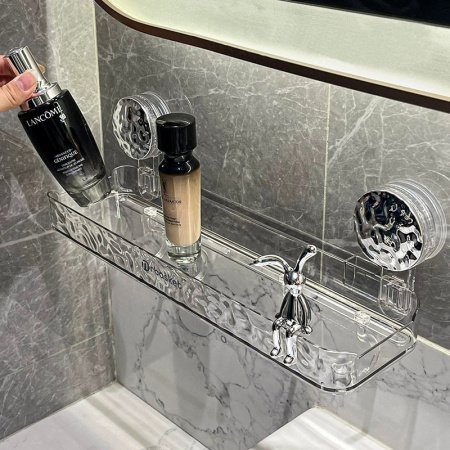 Вакуумная полка для ванной комнаты фото