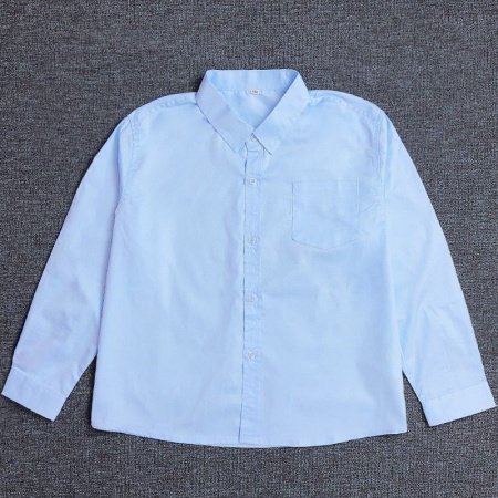 Детская синяя рубашка фото