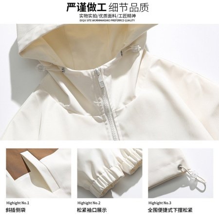 Куртка с капюшоном и принтом фото