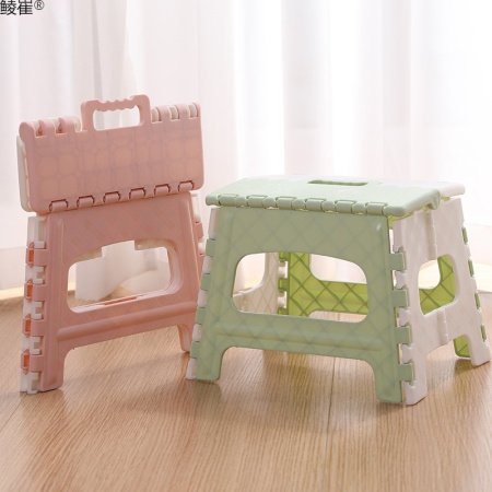 Складной пластиковый табурет для ванной комнаты и детей изображение