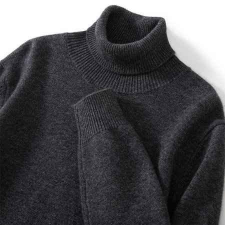 Мужской свитер из кашемира с высоким воротником фото