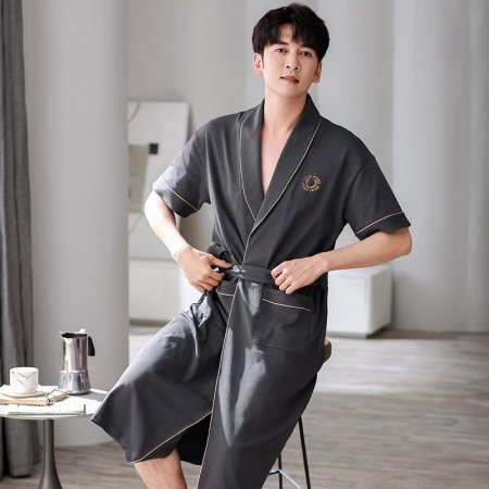 Мужская халат-платье из хлопка фото