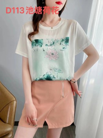 Футболка из искусственного шелка с коротким рукавом фотография