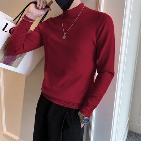 Мужской свитер с высоким воротником изображение