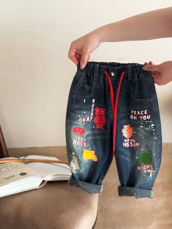 Детские джинсы Ququ Gugu 2024 лето фотография