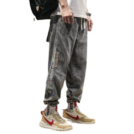 Джинсы мужские 2024 новинка весна-осень изображение