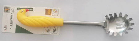 Ложка для спагетти с желтой пластмассовой ручкой MH-XN28 / К96 / B25.6 детальное фото