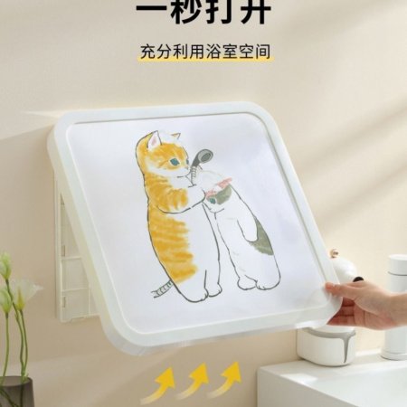 Шкаф для ванной комнаты с изображением на стене фотография