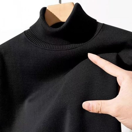 Мужской свитер с высоким воротником фото