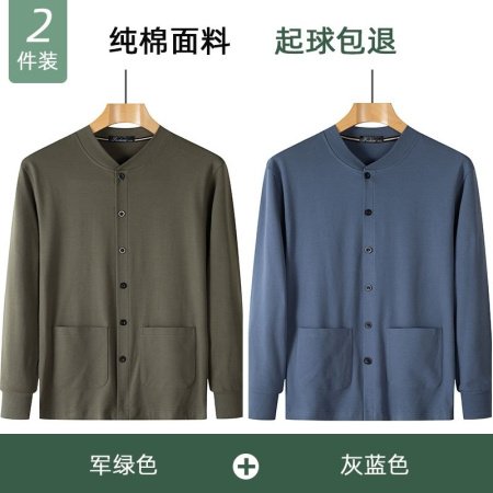 Мужская хлопковая футболка с длинным рукавом для пожилых фотография