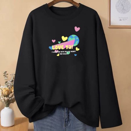 Женская футболка с длинным рукавом из чистого хлопка 230 г 2024 новая осенне-зимняя модель фотография